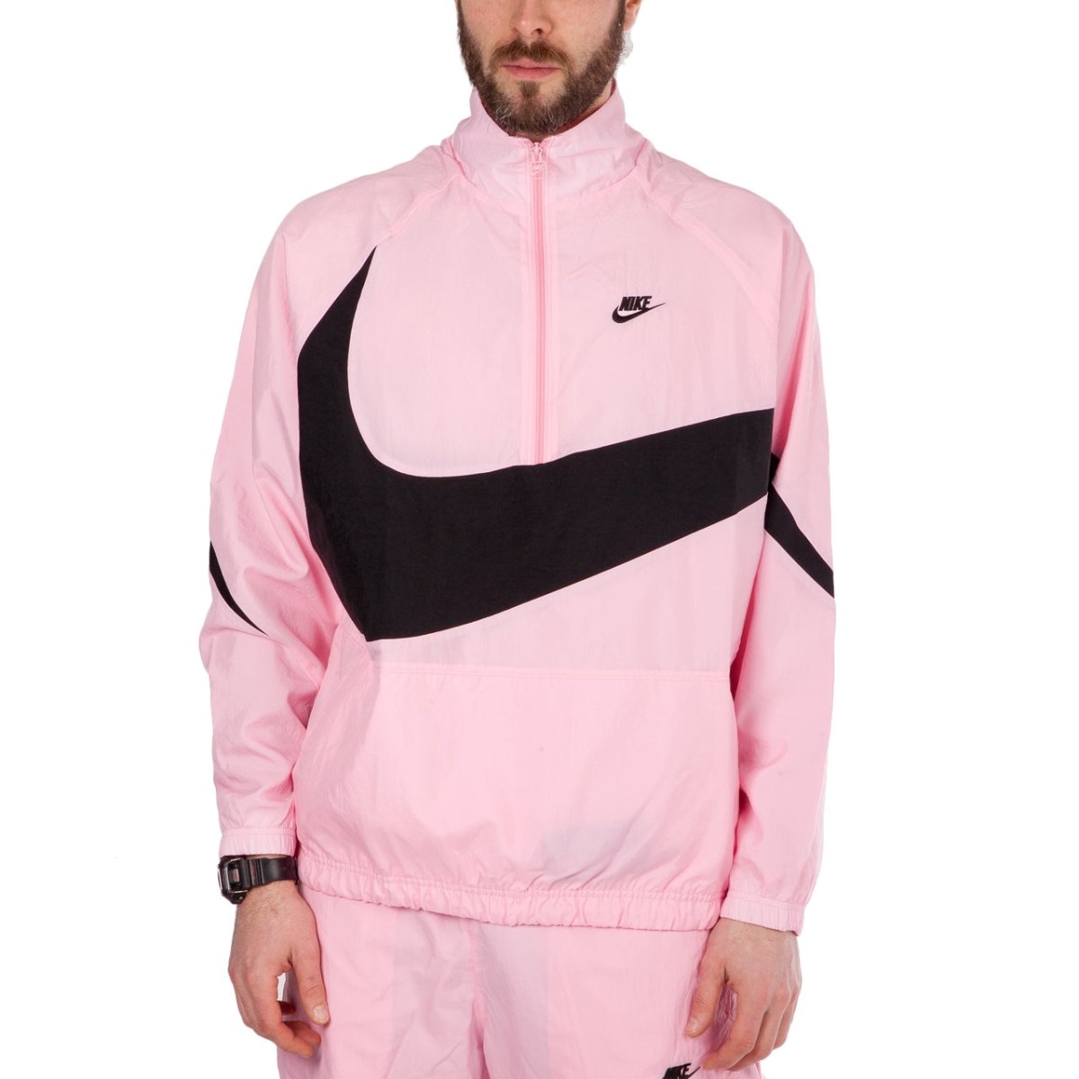 envío Majestuoso Rebajar Nike NSW Swoosh Woven Halfzip Jacket (Pink / Black) AJ2696-686 – Allike  Store