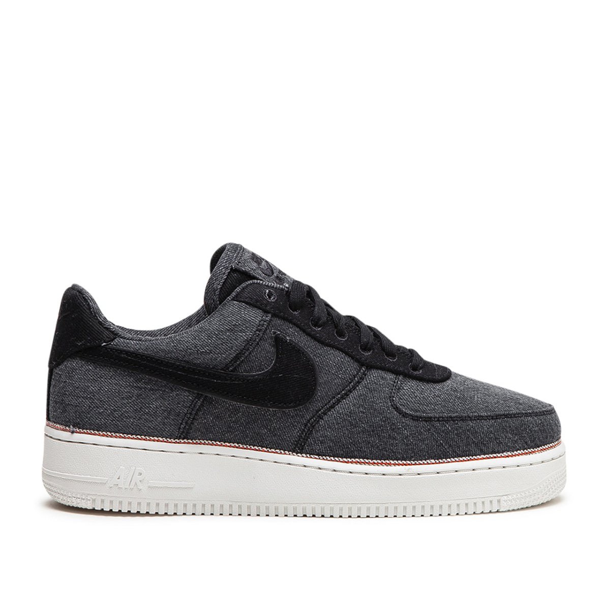 nike air force 1 denim black