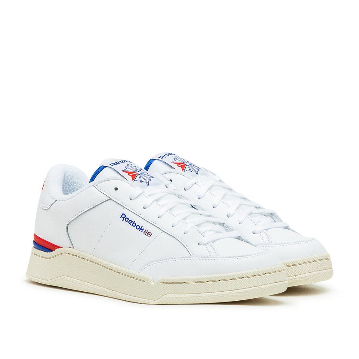 reebok white blue red