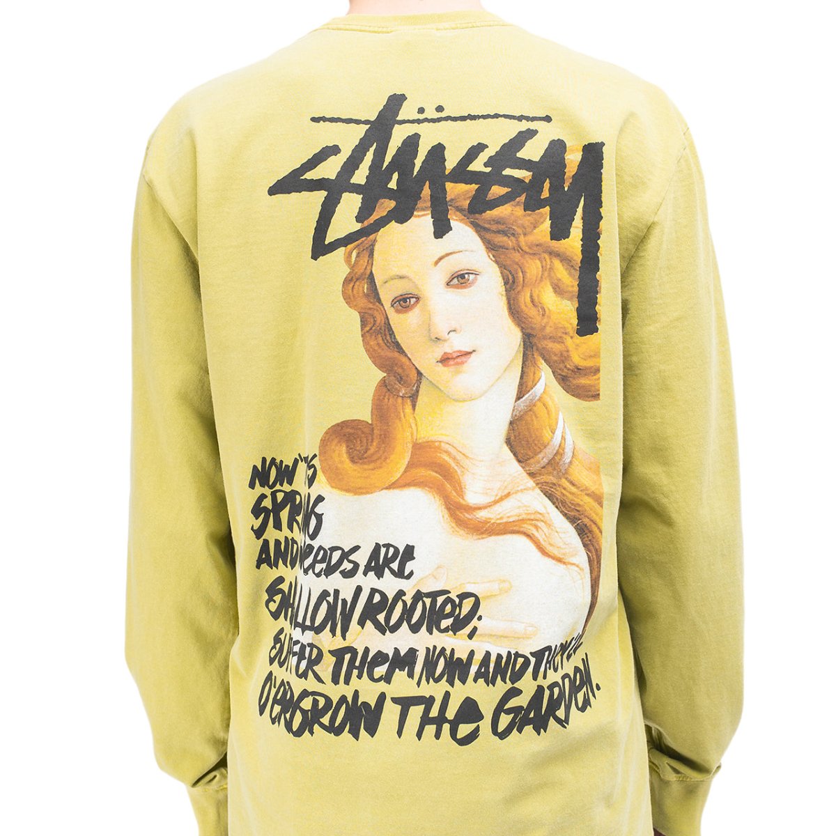 Stüssy Spring Weeds Pigment Dyed Longsleeve (Khaki)