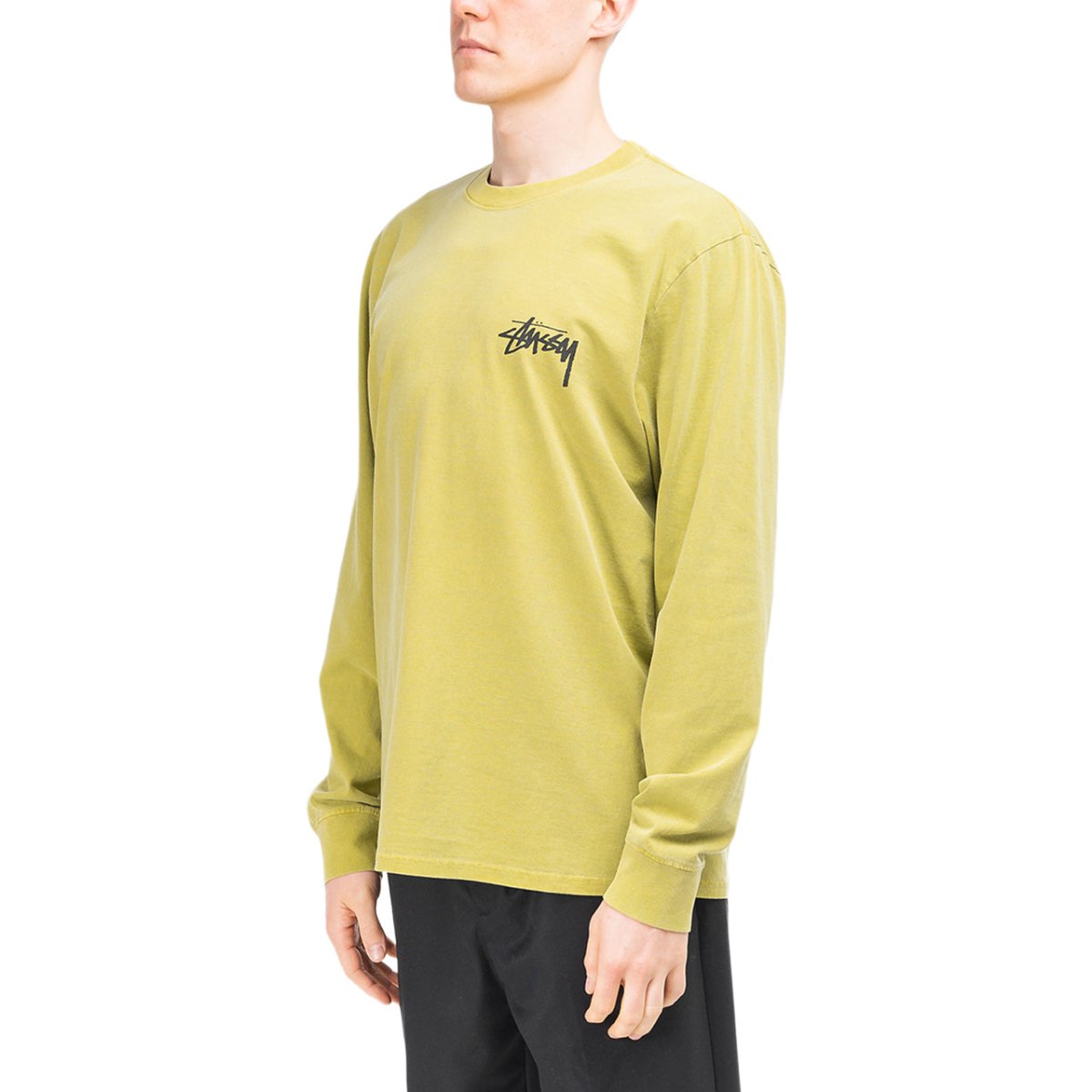 Stüssy Spring Weeds Pigment Dyed Longsleeve (Khaki)