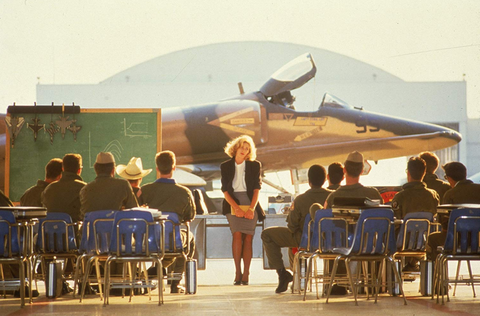 Top Gun Classroom Hanger Scene