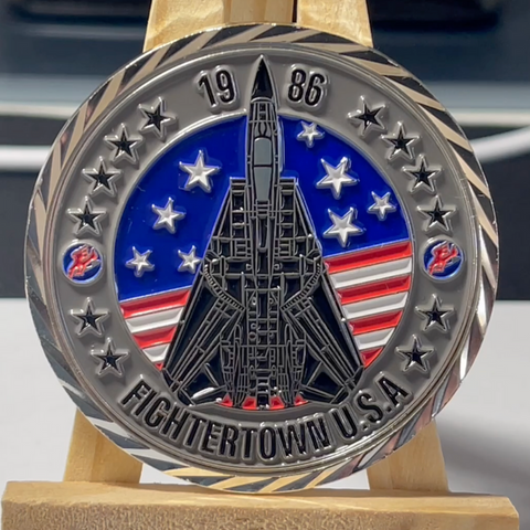 Top Gun Fans Challenge Coin Side B