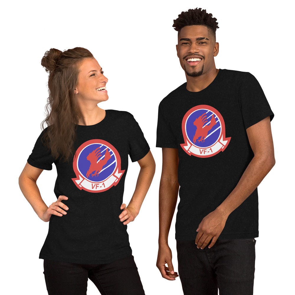 Top Gun Fans Shirts & Tops Black Heather / XS VF-1 Insignia Unisex T-shirt