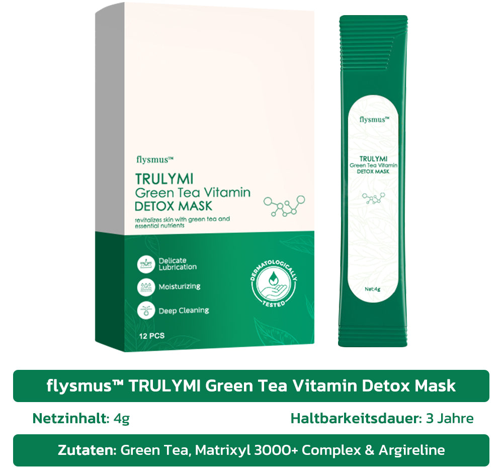 flysmus™ TRULYMI Grüner Tee Vitamin Entgiftungsmaske