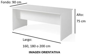 Imagen medidas 1 - Mesa de despacho Garud ofitipo