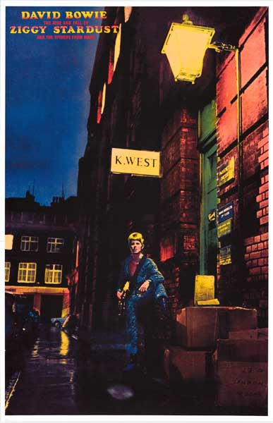 David Bowie Ziggy Stardust Album Cover Poster 11x17 