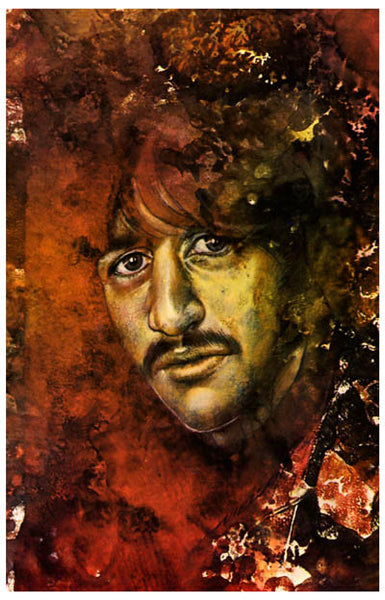 Ringo Starr Let It Be Psychedelic Beatles Poster 11x17 