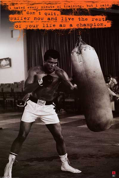 Muhammad Ali Champion Quote Poster 24x36