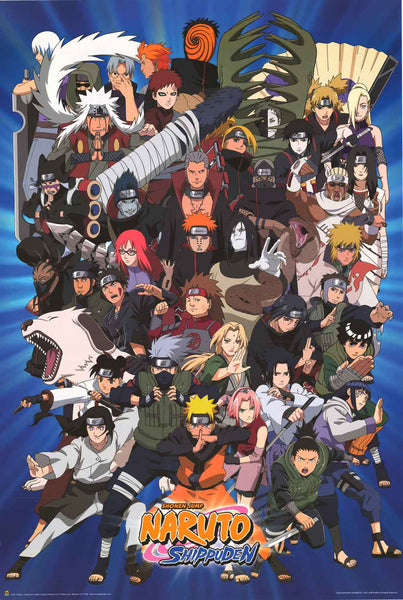 Naruto Shippuden Characters Poster 24x36 – BananaRoad