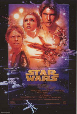 Omringd Grootste In zoomen Star Wars Episode IV A New Hope Poster 22x34 – BananaRoad