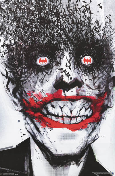 Batman Joker Bats DC Comics Art Poster 22x34