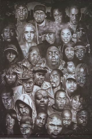 Hip Hop Hall of Fame Rap Gods Poster 24x36