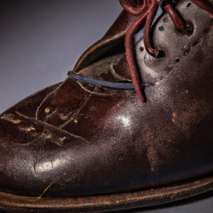 an example of derby shoes in 18th century