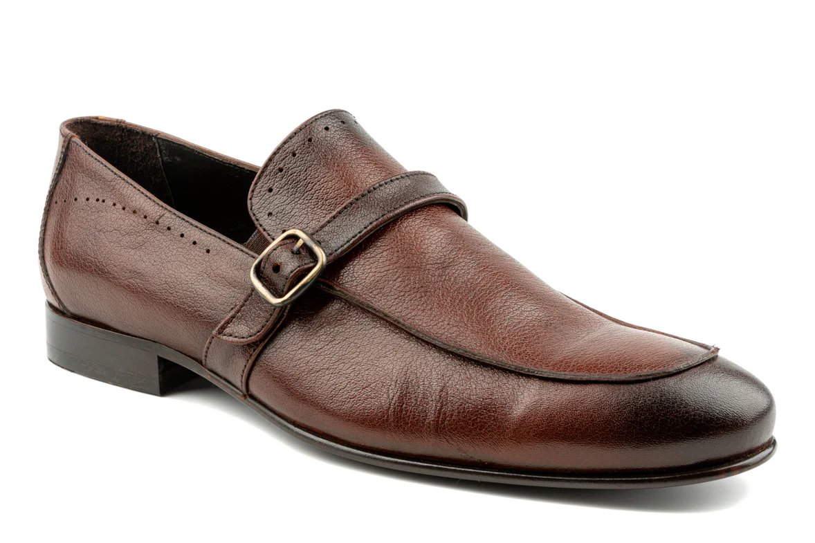 brown loafers matching beige suits