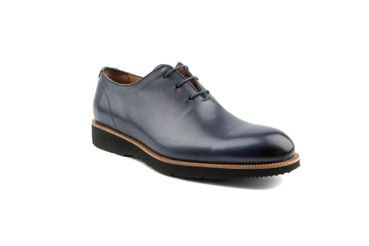 Navy Oxford Not Brogues Wholecut Dress Shoes