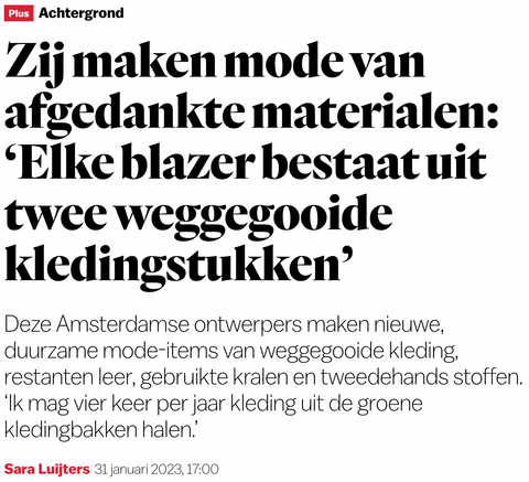 Interview NUTT Het Parool febr 2023