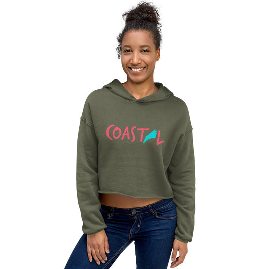 Coastal South Carolina Cropped Beach Hoodie coastal state of mind