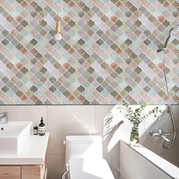 STICKGOO Arabesque Peel and Stick Wall Tiles For Bathroom