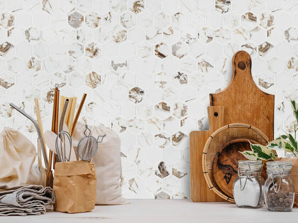 STICKGOO Peel and Stick backsplash for farmhouse kitchen