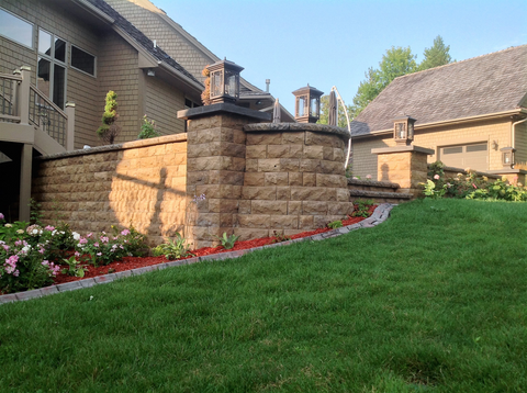 Large retaining wall example