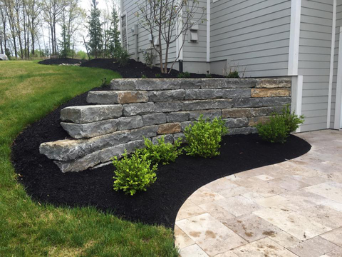 Small Stone Retaining Wall