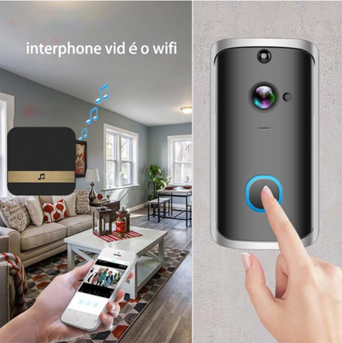 TD® Smart WiFi sonnette vidéo sans fil villa sonnette vidéo écran vidé –
