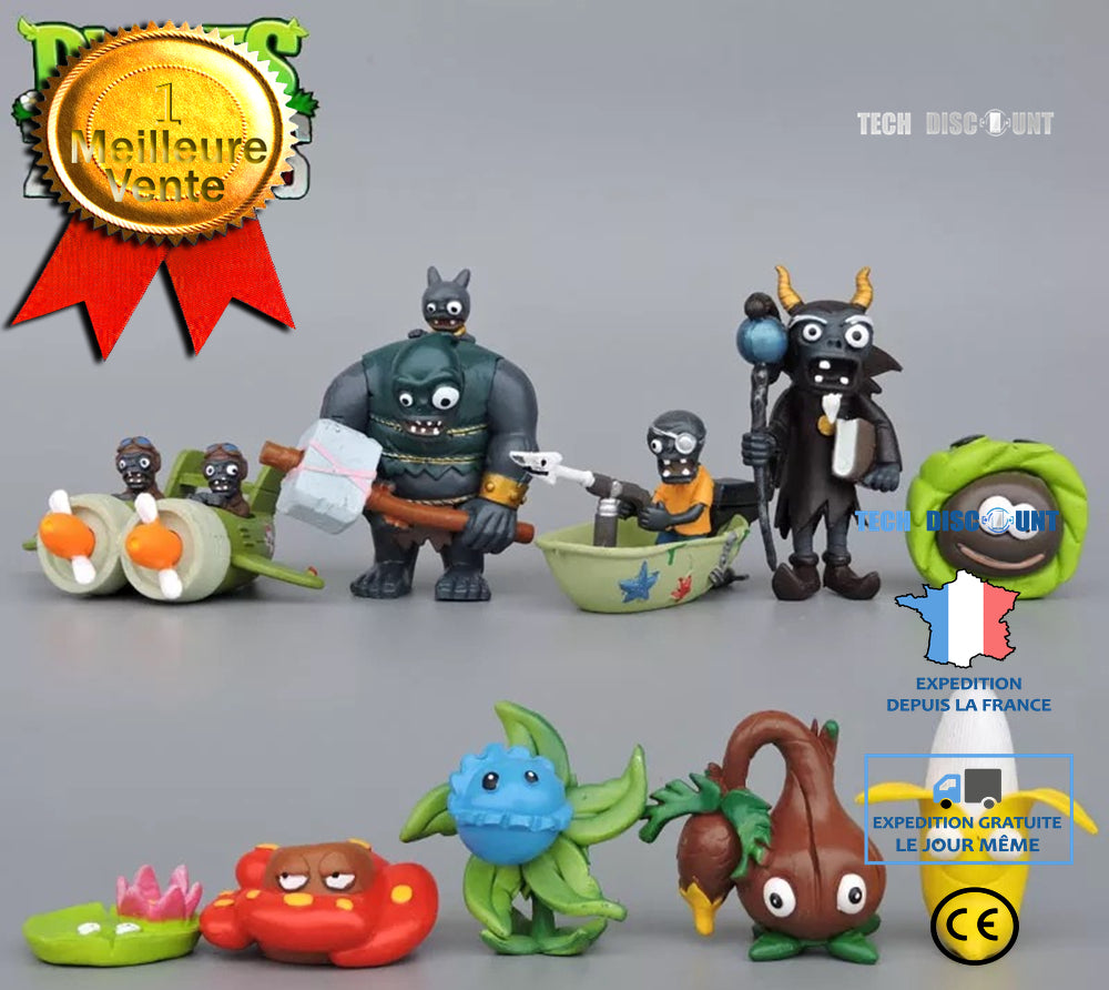 TD® 10pcs/lot PVZ Plants vs Zombies Figures Plants and Zombies PVC ...