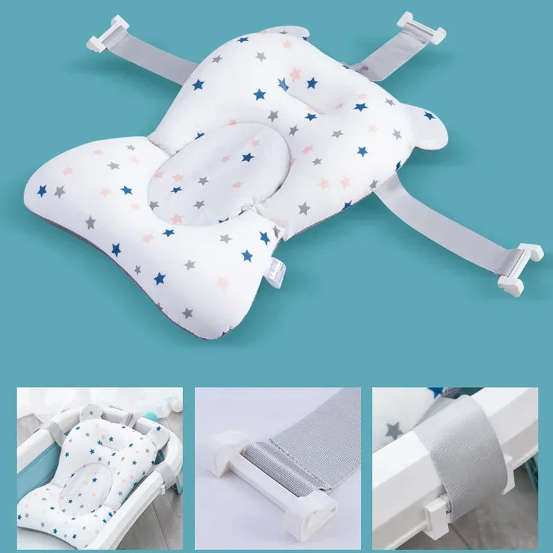 Boia de Banho Almofadada para Pets | Para Cães e Gatos de Pequeno Porte | Garante Conforto e Segurança Durante o Banho | Design Ergonômico com Estampa de Estrelas