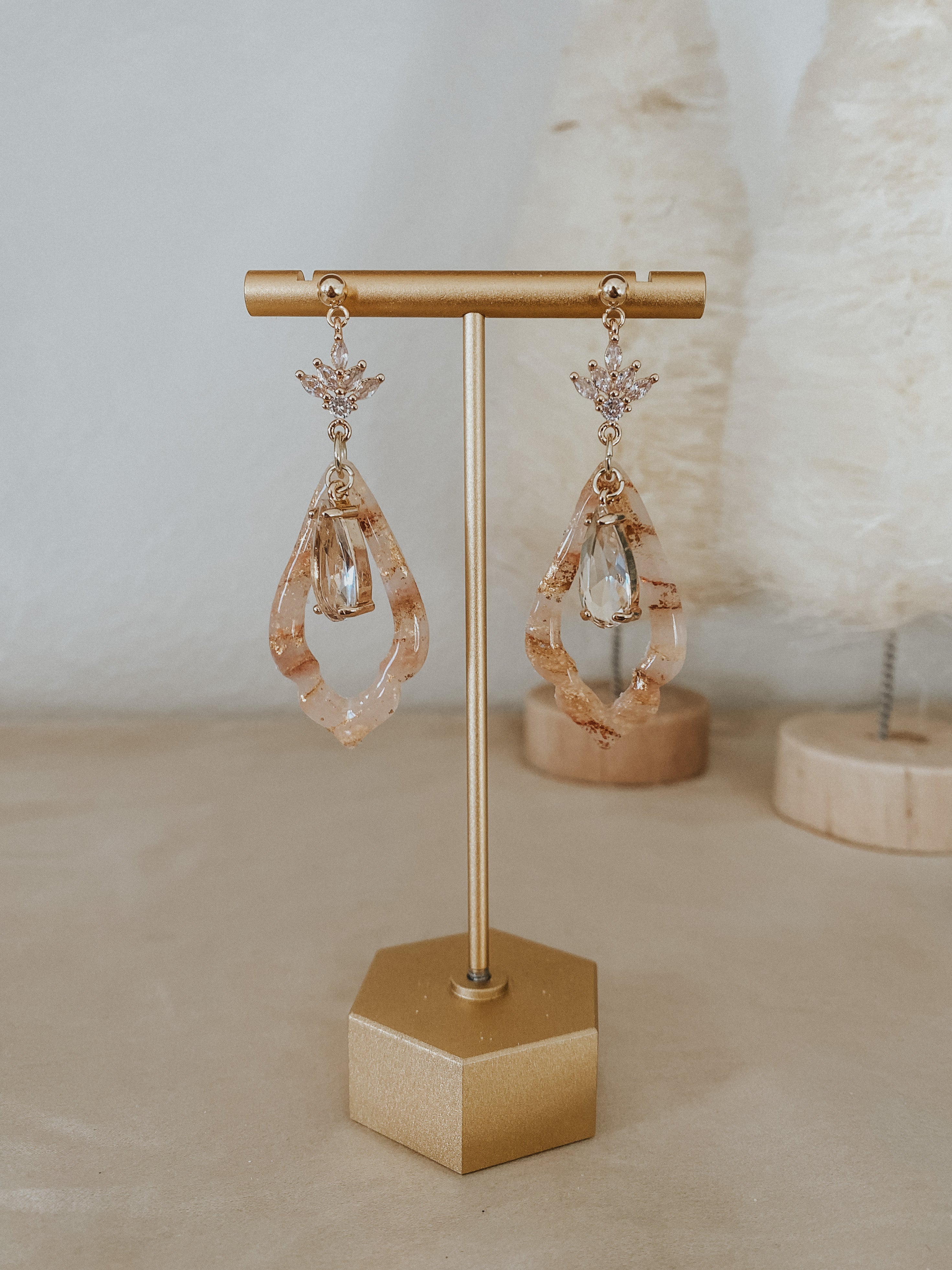 Marble Base Gold 3 Tier Bracelet Necklace Jewelry Display Rack - Zakka  Canada