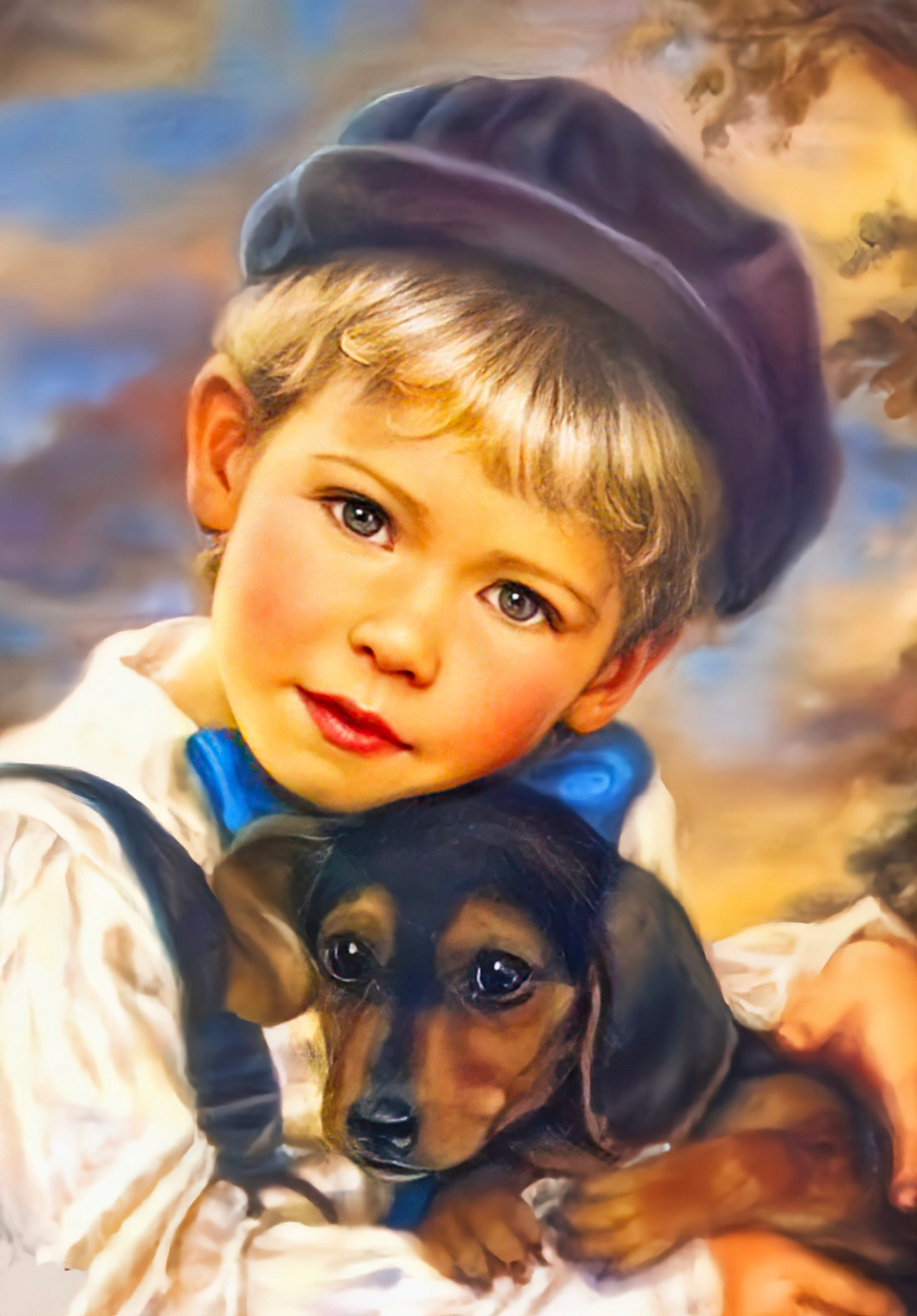 История собаки мальчика. Мальчик с собакой. Мальчик с собачкой живопись. Картина мальчик с собакой. Картины с детьми.