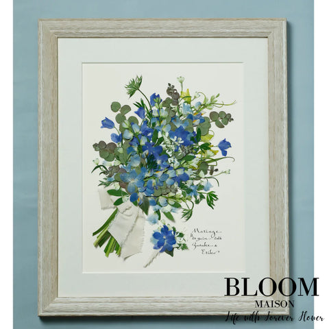 生花の押し花加工 アンジュ・ブーケスタイル