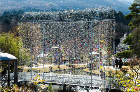 神奈川のおすすめデートスポットの箱根ガラスの森美術館