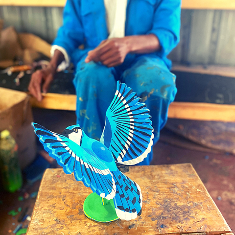 Custom Blue Jay Bird by Ocean Sole