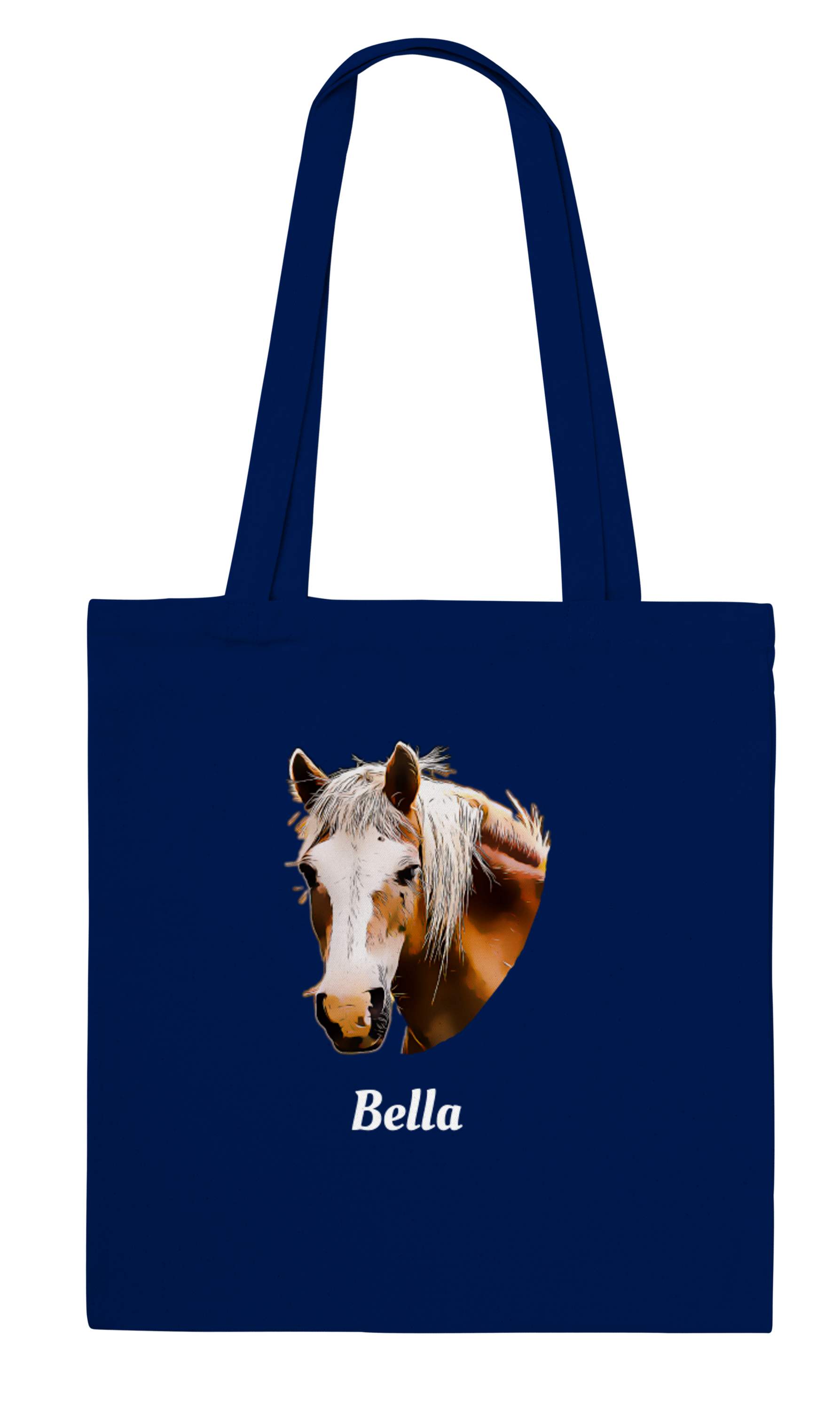 Personalized Equestrian Horse Riding Custom Name Tote Bag