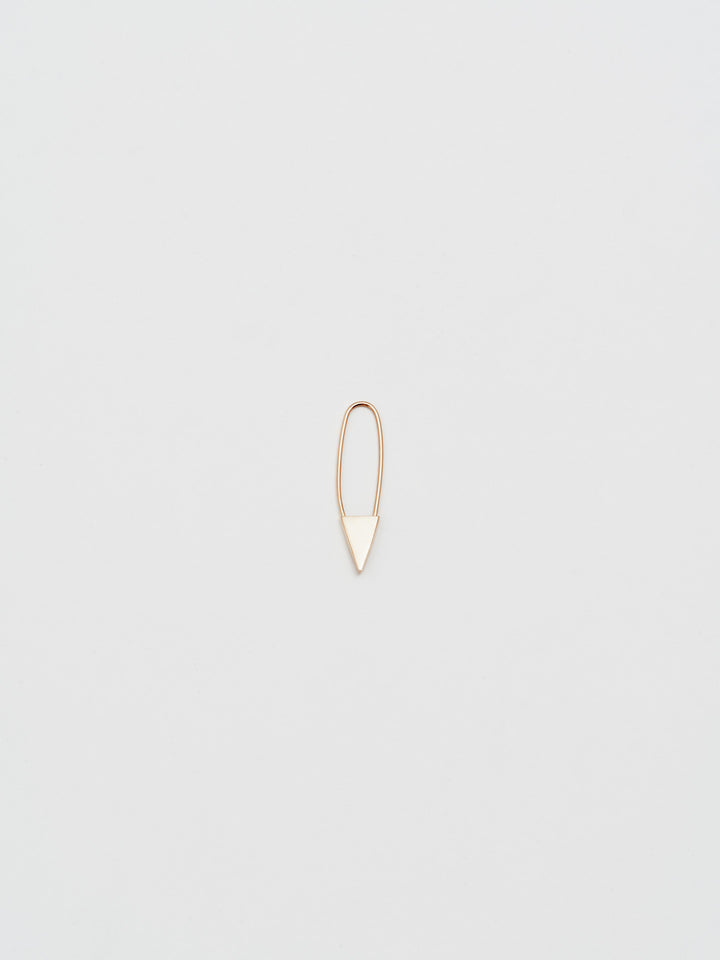 Loren Stewart Safety Pin Earring - Yellow Gold