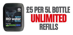 £5 per 5L bottle - Unlimited refills