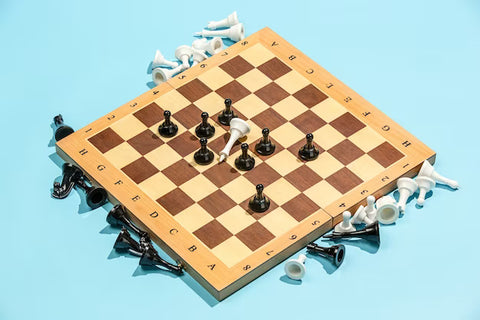 A standard chess board is an 8 x 8 regular grid of