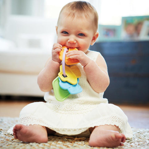 Eco baby gifts: Baby chewing Green Toys Rattle Keys