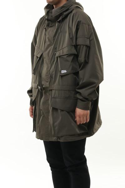 代引き手数料無料 Abu Garcia×is-ness smock coat black L ミリタリー