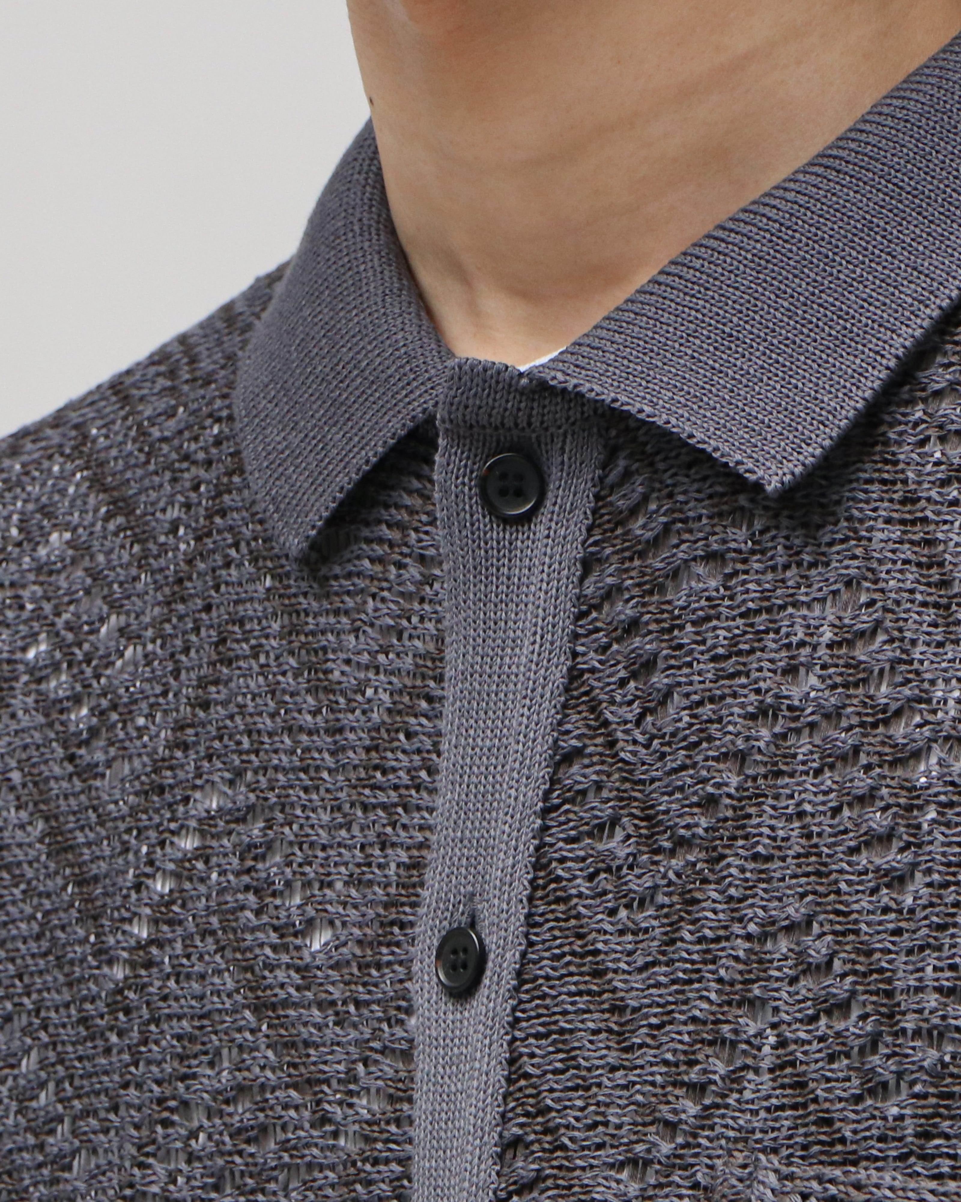 yoke HERRINGBONE MESH SHIRT | www.rayblaze.com