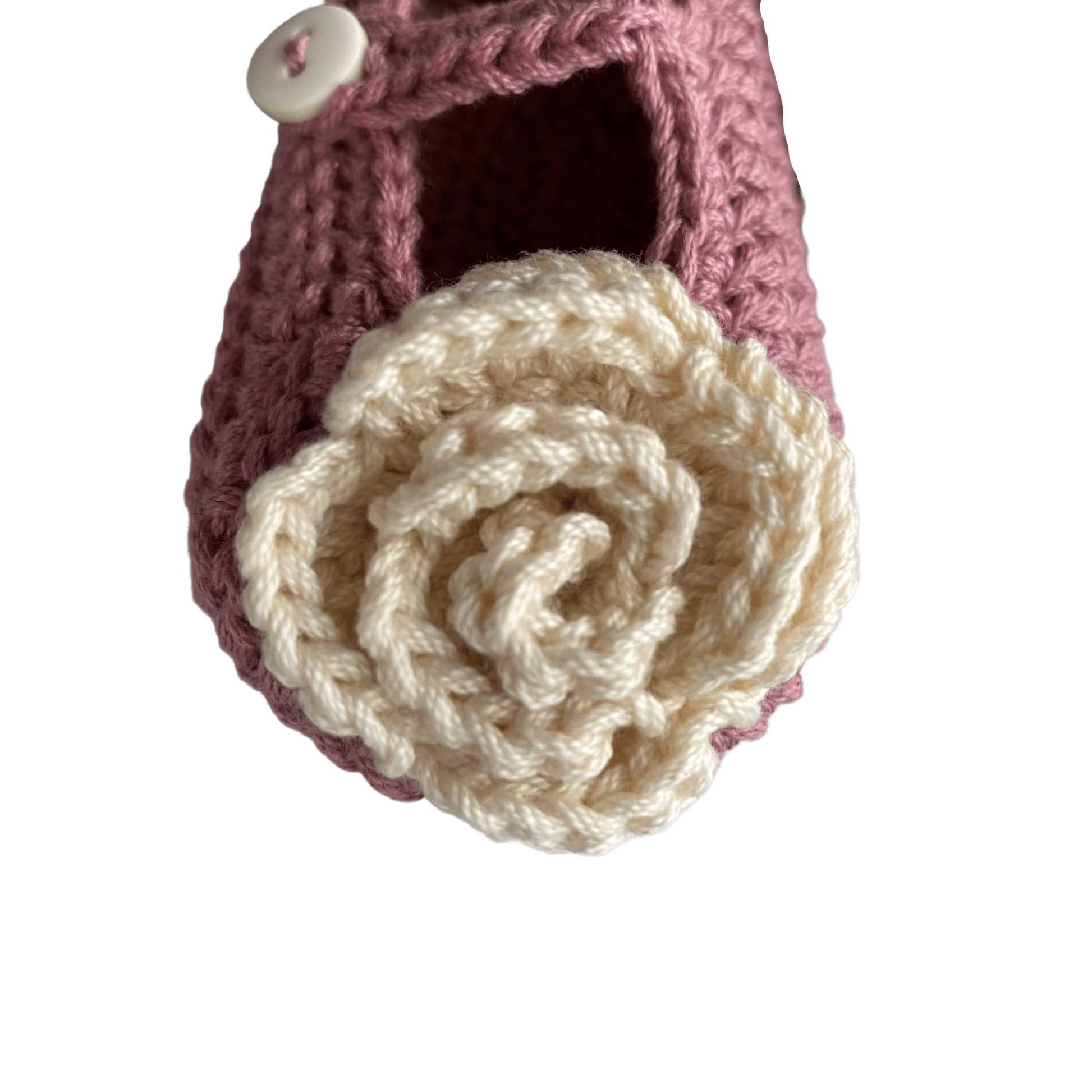 Zapatos Tejidos Crochet Rosas – elbauldecleo