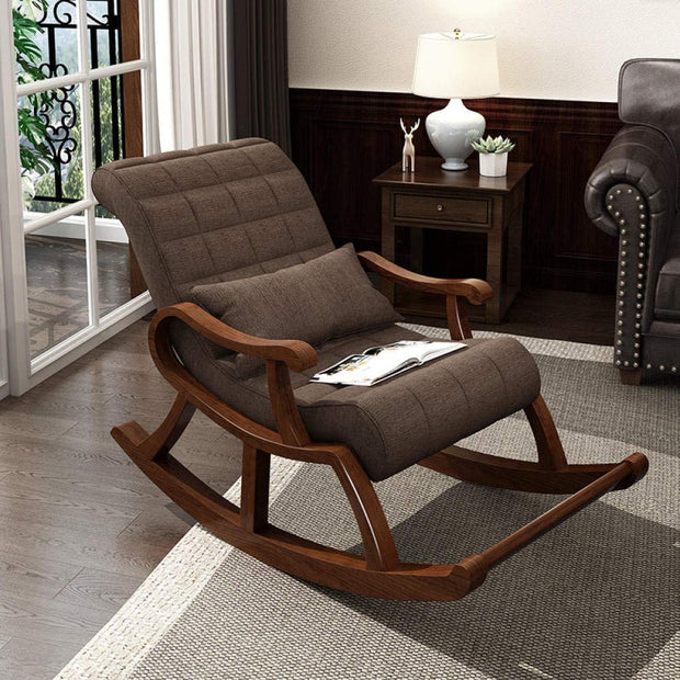 teak wood rocking chair design