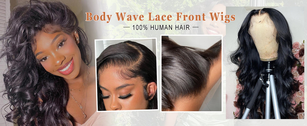 13x4 HD Lace Front Wigs Human Hair Body Wave Wigs for Black Women Lace Frontal Wigs Human Hair 180 Dentisy Lace Front Wigs Pre Plucked with Baby Hair