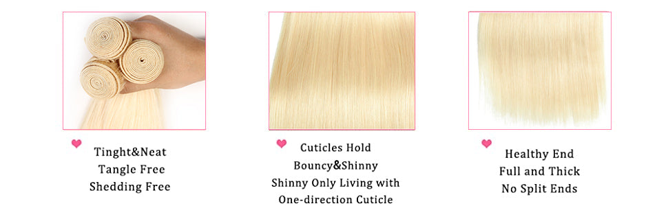 emol hair 613 Bundles de cheveux humains blonds Bundles de cheveux raides