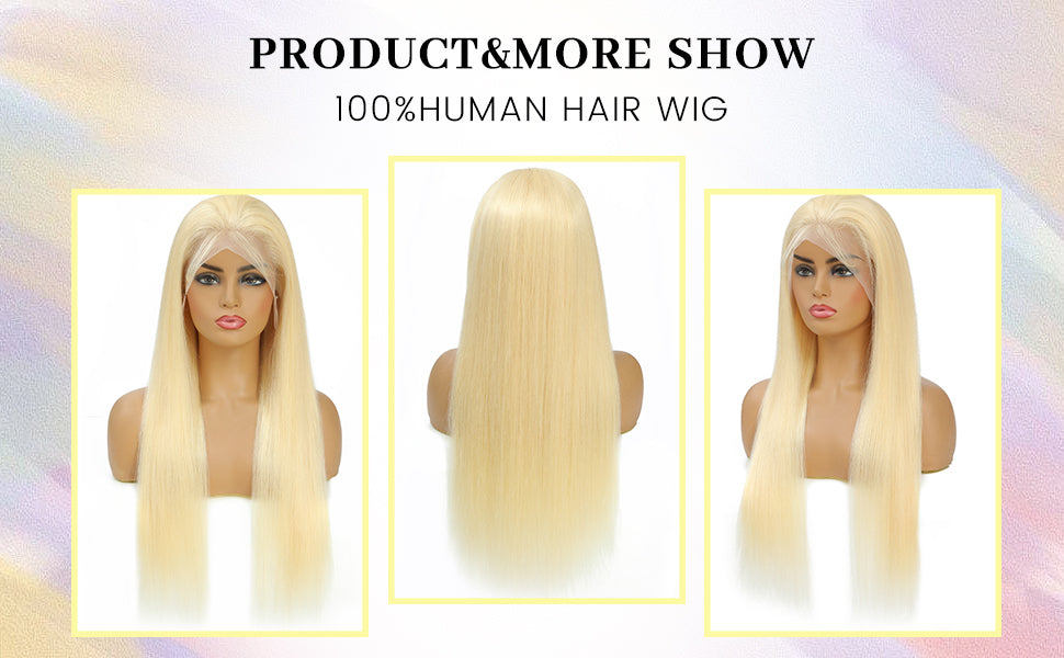 613 Cheap Bone Straight Human Hair 13x4 Lace Frontal Wigs For Black Women