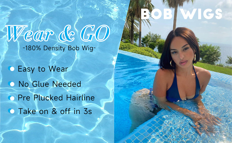 Wear and Go Glueless Wig for Beginners Ready to Wear Wig, Saving Your Time and Glue
