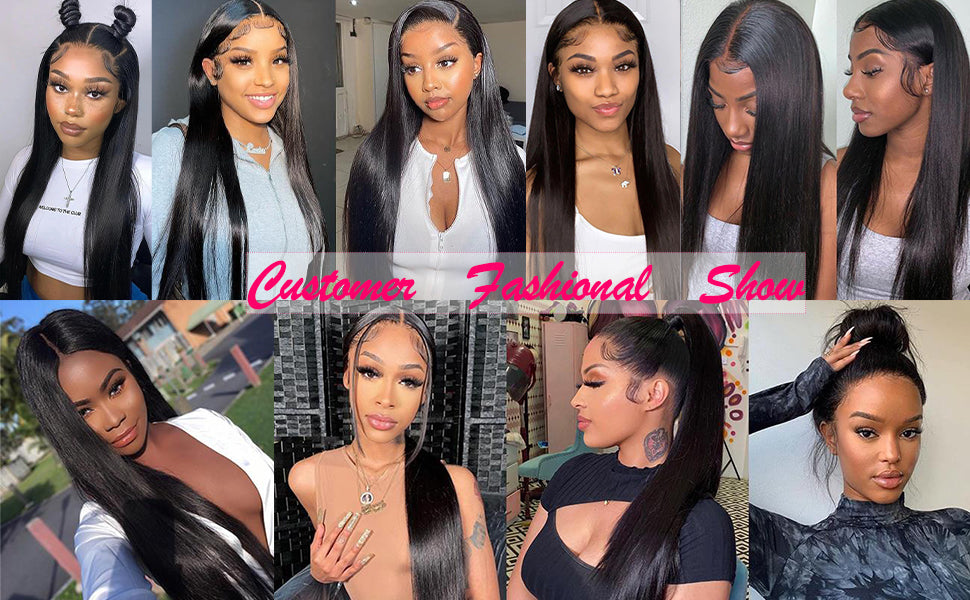 Straight Human Hair 5 Bundles 100% Unprocessed Virgin Human Hair Weave Extensions 8-30 inch