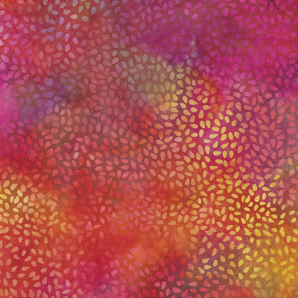 Sorbet Purple Calia Lily Batik Fabric - Island Batik