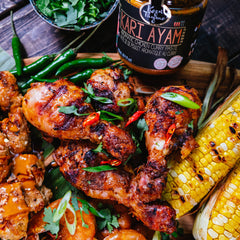 grilled curry chicken with kari ayam by kopi thyme